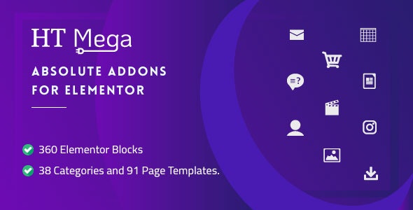 HT Mega Pro v2.1.0 – Absolute Addons for Elementor Page Builder