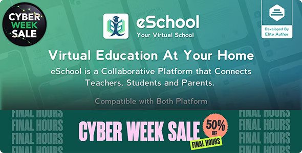 eSchool v3.3.2（已汉化） – Virtual School Management System Flutter App with Laravel Admin Panel