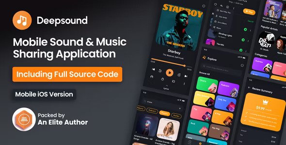 DeepSound IOS v1.2.9 – 移动声音和音乐共享平台移动IOS应用程序Application