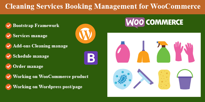 Cleaning Services Booking Management for WordPress and WooCommerce v1.0