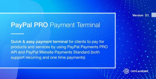 PayPal PRO Payment Terminal v3.1