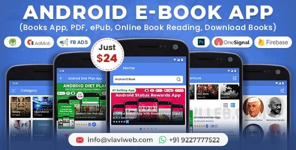 Android EBook App v21.0 (Books App, PDF, ePub, Online Book Reading, Download Books)