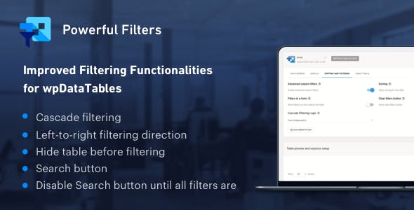 Powerful Filters for wpDataTables v1.4.6
