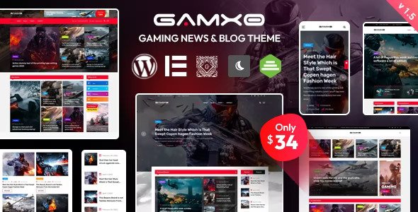 Gamxo v2.0.3 – WordPress 游戏新闻和博客主题