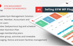 WPGYM v6.4（已汉化） - Wordpress 健身房管理系统-学课技术网