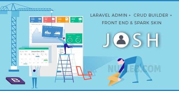 Josh v12.0 – Laravel Admin Template + Front End + CRUD