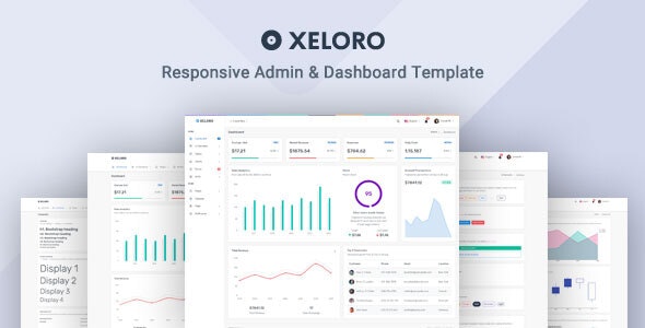 Xeloro v1.0.0 – 管理和仪表板模板