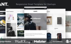 Kant - 面向初创企业的响应式电子邮件：50 多个部分 + MailChimp + Mailster + Shopify Notifications v2.6.0