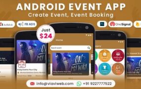 Android Event App (Create Event, Event Booking) v5.0
