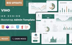 Viho v1.0.0 - Bootstrap 5 & Laravel Admin & Dashboard Template 2023-学课技术网