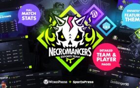 Necromancers v1.2.1 - 电子竞技和游戏团队 WordPress 主题-学课技术网