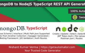 MongoDB REST API Generator in NodeJS TypeScript + JWT Auth + Postman + Swagger + File Upload v1.4-学课技术网