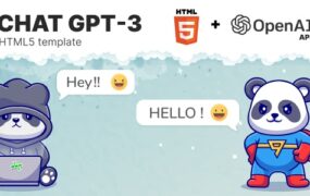 Chat GPT-3 OpenAI HTML v5 1.1-学课技术网