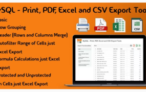 MySQL v3.1.1 - 打印, PDF, Excel 和CSV 导出-学课技术网