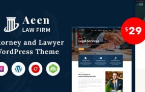 Aeen v1.8.1 – Attorney And Lawyer WordPress 主题-学课技术网