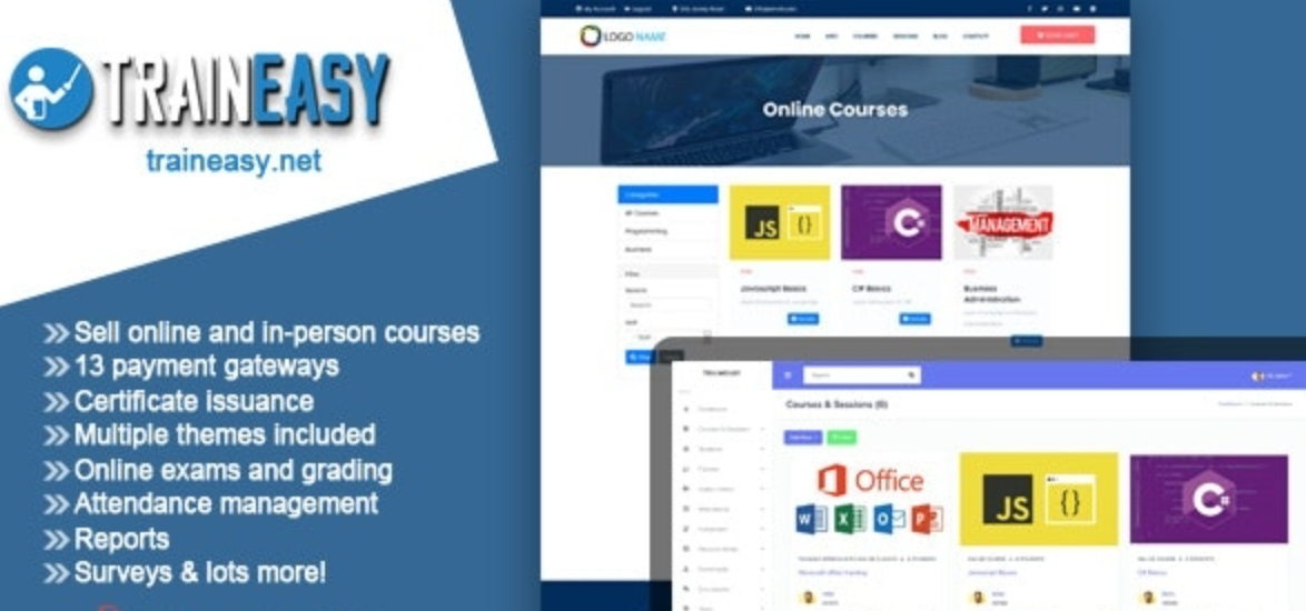 TrainEasy LMS v21 April 2025 – 培训和学习管理系统
