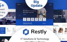 Restly v1.2.3 - IT 解决方案和技术 WordPress 主题