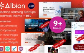 Albion v4.2 – 人工智能和机器学习初创公司 WordPress 主题
