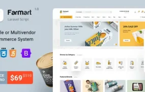 Farmart V1.13 - Single or Multivendor Laravel eCommerce System-学课技术网
