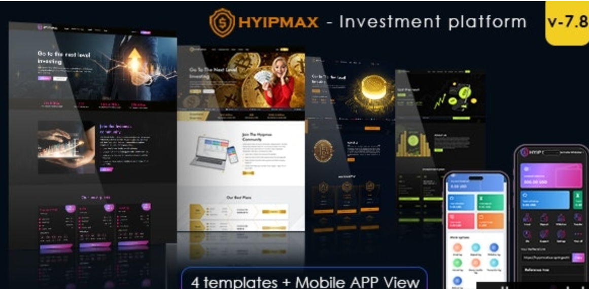 HYIP MAX v13.0(已汉化) – high yield investment platform