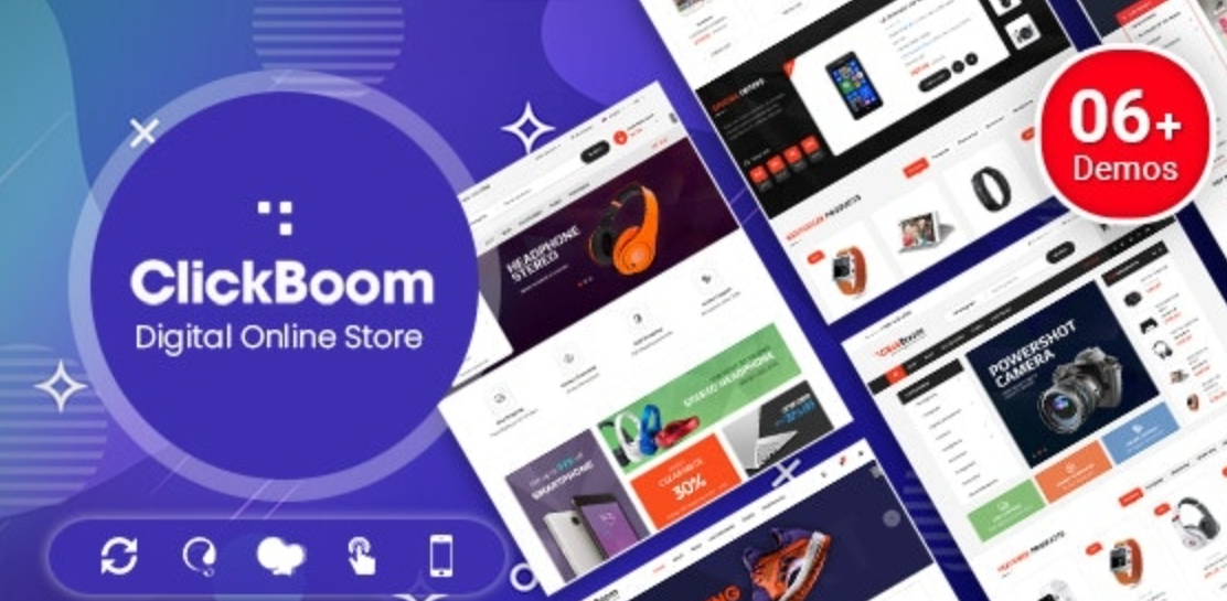 ClickBoom v1.6.21 – 数字商店 WooCommerce WordPress 主题（6+ 主页设计）