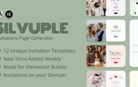 Silvuple v1.0 – Online Invitations Maker (Addon For Elementor)-学课技术网