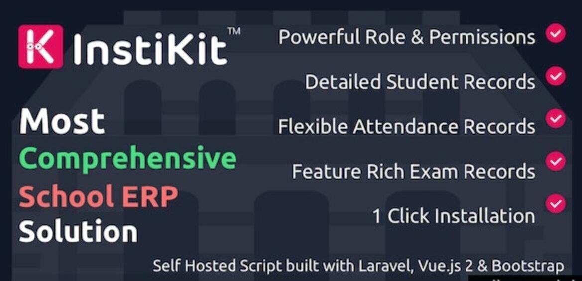 InstiKit School v5.0.0 – 学校管理系统和学校 ERP