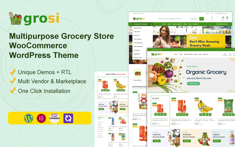 Grosi v1.1.9 – WooCommerce WordPress 杂货店主题
