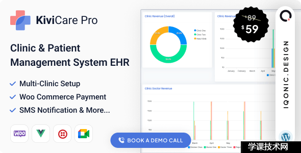 KiviCare Pro v2.3.0 – 诊所和患者管理系统 EHR（附加）