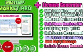 Whatsapp Bulk Sender | Group Send App | Include Generate Key App v3.1.17-学课技术网