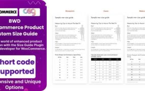 BWD Product Custom Size Guide For WooCommerce v1.0-学课技术网