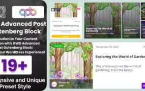 BWD Advanced Blog Post Block Plugin For Gutenberg v1.0-学课技术网