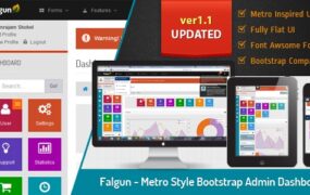 Falgun v1.1.0 - Metro Style Bootstrap Admin Dashboard-学课技术网