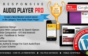 Responsive HTML5 Audio Player PRO  v3.5.7（已汉化） - WordPress音频播放器插件-学课技术网