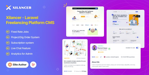 Xilancer v3.3.0 – 包含服务和项目的自由职业者市场平台