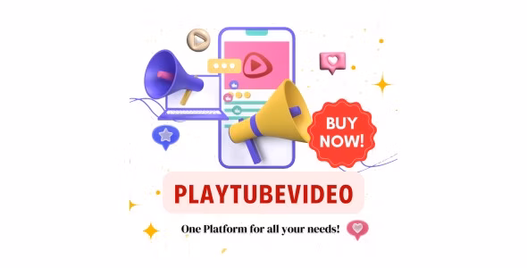 PlayTubeVideo v4.4 – 直播和视频 CMS 平台