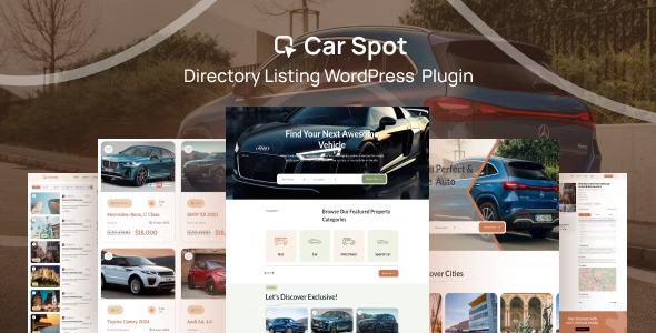CarSpot v1.0.4 – WordPress 汽车目录列表插件