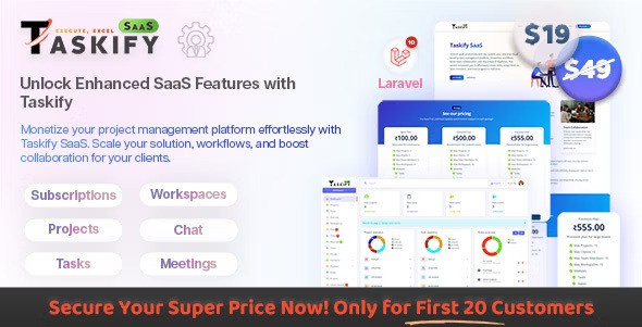 Taskify SaaS v2.0.1 – Laravel 中的项目管理系统