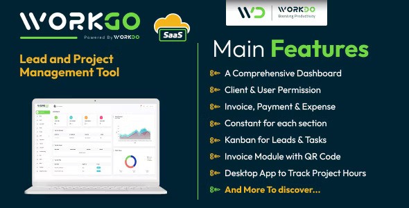 WorkGo SaaS v6.1 – Lead and Project Management Tool