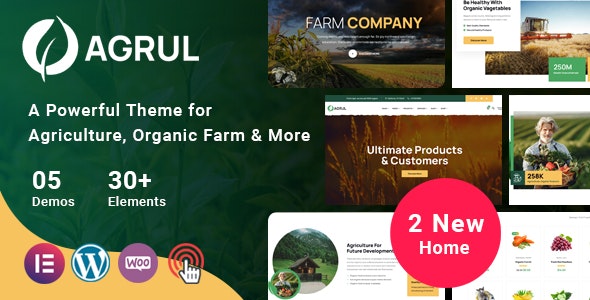 Agrul v1.0.4 – Agriculture WordPress Theme
