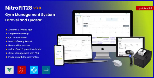 NitroFIT28 v4.5.1.8 – 健身和健身房管理系统