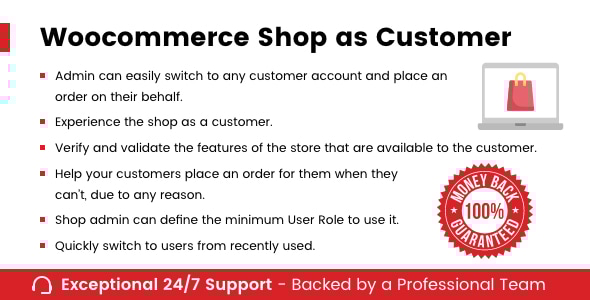 WooCommerce Shop As Customer v1.3.4