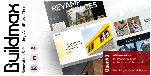 BuildMax v1.0 – Renovation & Painting WordPress Theme