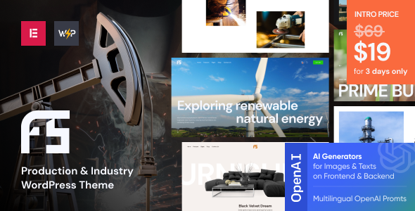 Fuse v1.0 – 生产和行业 WordPress 主题