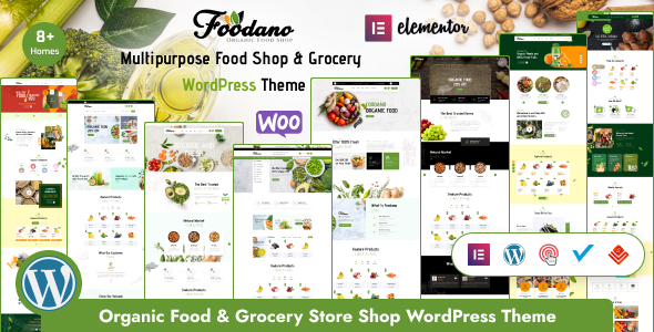 Foodano v1.1.1 – 食品商店和市场 WordPress 主题
