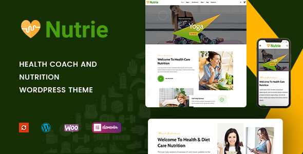 Nutrie v1.0.9 – 健康教练和营养 WordPress 主题