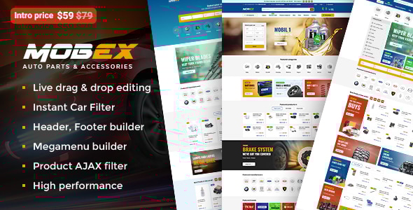 Mobex v2.9 – Auto Parts WordPress Theme