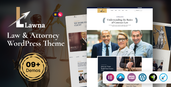 Lawna v1.0 – Lawyer & Law Firm WordPress Theme