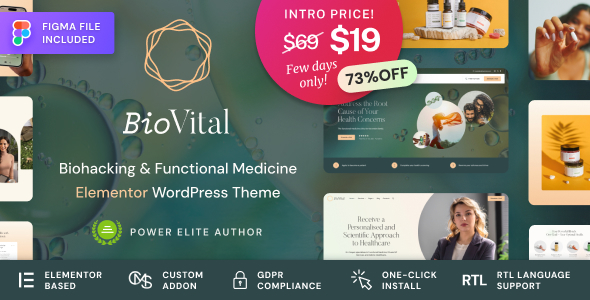 BioVital v1.0.2 – Functional Medicine Doctor WordPress Theme