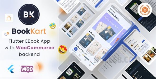 Bookkart v5.2.0 – 适用于 WordPress 和 WooCommerce 的 Flutter 3.x 电子书阅读器应用程序